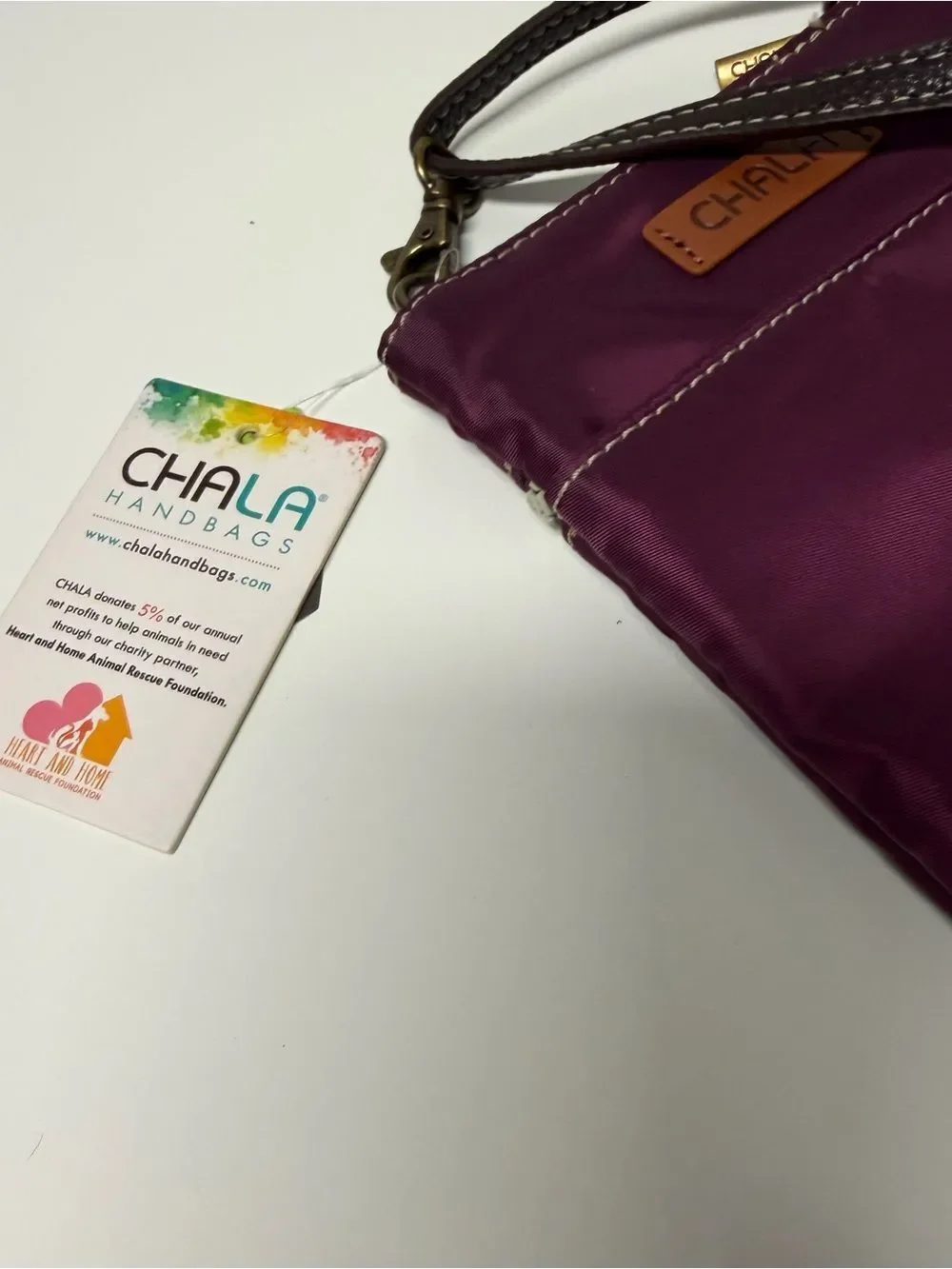 NWT Chala CV Purple Cat Crossbody